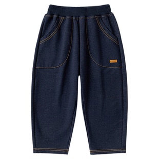 嘟嘟家儿童裤子男童牛仔裤春秋女童春季休闲长裤春装宝宝新款衣服