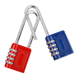 加长梁密码锁挂锁健身房长杆户外防水防盗锁储物柜子宿舍柜门锁头