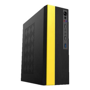 五色鱼T1/T2/T3商用办公家用桌面MINI电脑小机箱FLEX电源黑黄白色