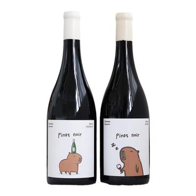 尚颂堡卡皮巴拉黑皮诺干红葡萄酒中国宁夏贺兰山东麓Capybara红酒