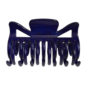 老友记瑞秋同款宝石蓝色双齿抓夹女气质后脑勺盘发中小号鲨鱼夹子