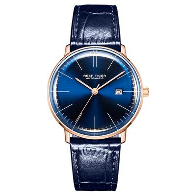瑞夫泰格/rt全自动复古蓝色机械