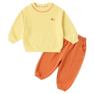 嘟嘟家儿童春季套装女宝休闲两件男童裤子儿童春装多巴胺寻娃套装