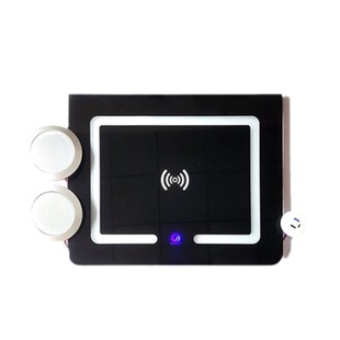 床头柜智能电子面板钢化玻璃面板无线充电蓝牙音响触控灯配件