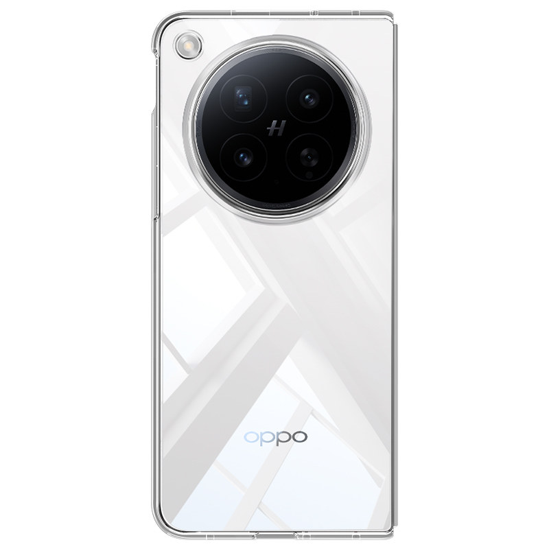 【超薄透明】深蓝适用OPPO FindN6手机壳简约N5新款高级中轴折叠全包N3典藏版保护套防摔前后盖商务磁吸充电