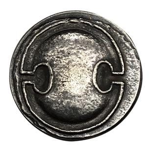 复刻古希腊银币神话故事忒拜底比斯盾牌币古罗马硬币项链古币吊坠