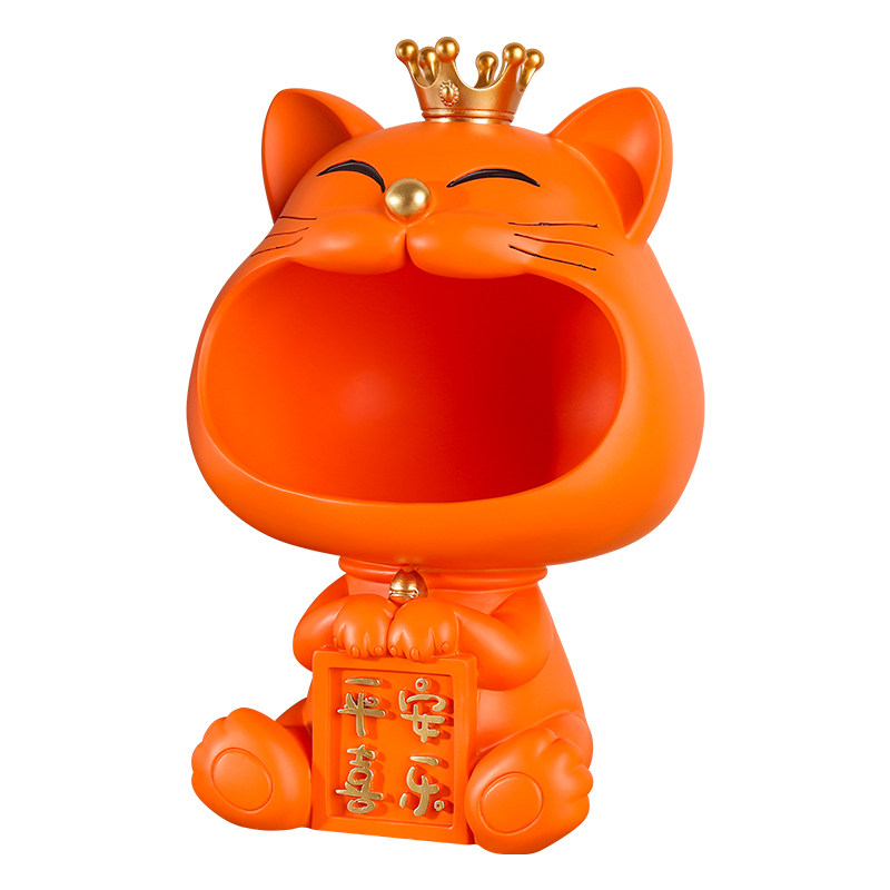 招财猫钥匙收纳摆件结婚礼物