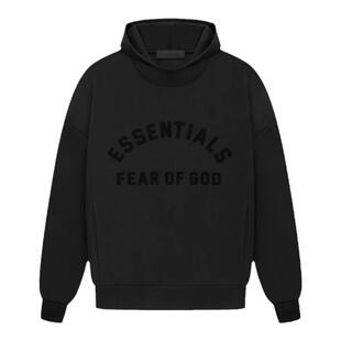 阿伦777 Fear of God FOG Essentials 23SS圆弧字母卫衣连帽衫男