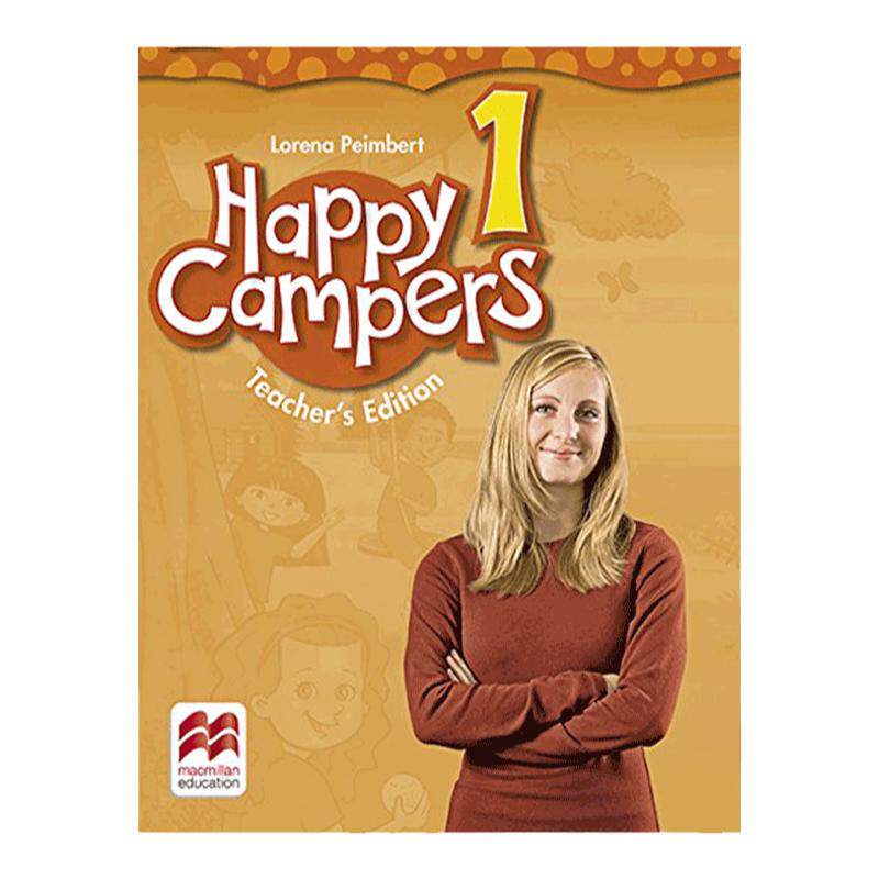 麦克米伦Happy campers 1级教师书老师用书教学指导配套备课教案解析书小学一年级英语 纯全英文版正版原著进口原版英语书籍