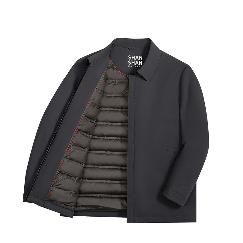 杉杉男式通勤耐磨鹅绒羽绒服