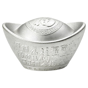 握白百福银元宝999足银银锭30g实心纯银投资收藏生日礼物