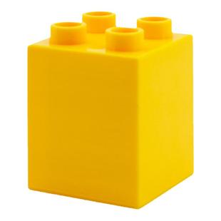 通用大颗粒积木配件散件早教拼插益智玩具2×2/4孔高阶砖基础件