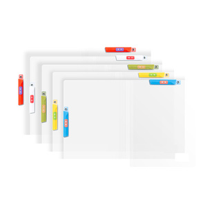 三年二班 a3双拉杆试卷夹文件夹初中生专用卷子收纳袋小学生旋转抽杆夹a4资料夹收纳袋一年级试卷夹透明插页