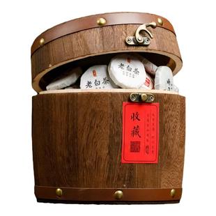 500g福鼎白茶饼小茶饼8年寿眉紧压茶叶贡眉白牡丹白茶饼干老白茶