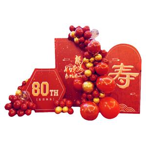 国潮大寿布置KT板整套发货易安装