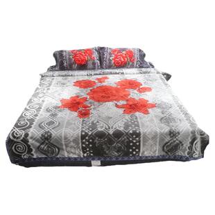 拉舍尔秋冬高端毛毯四件套双层加厚轻奢婚庆高档单双人床套超柔软