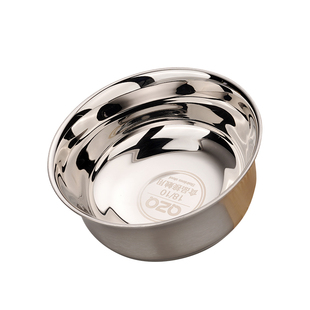 庆展食品级不锈钢碗防溢碗加厚防烫饭碗家用大号盛汤碗儿童耐摔碗