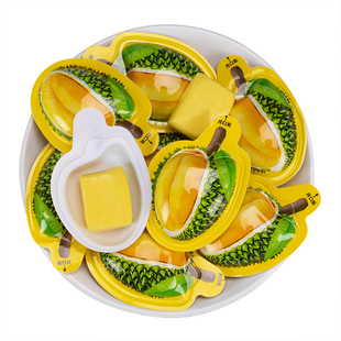 网红正宗3D榴莲糖泰式特浓水果奶糖散装糖果零食办公室休闲软糖