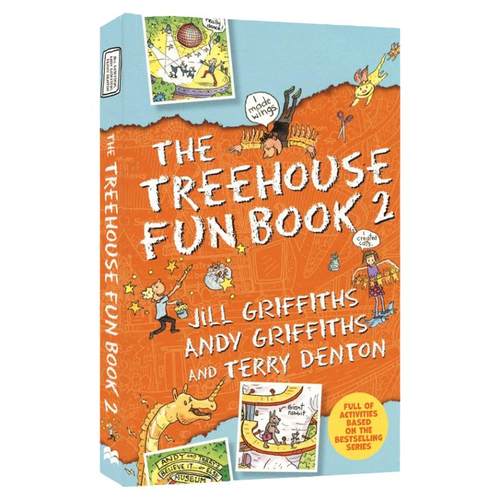 The Treehouse Fun Book 2+3+4疯狂树屋历险记 益智活动书 Andy Griffiths 纵横字谜 单词学习 青少课外英文读物 英文原版进口图书