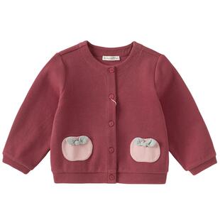 戴维贝拉儿童针织外套2026新款纯棉上衣女童春装洋气开衫女宝宝