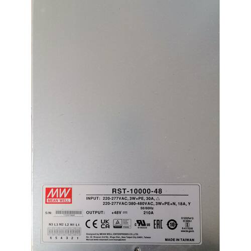 询价下单明纬 RST-10000-48开关电源，48V 210A，1