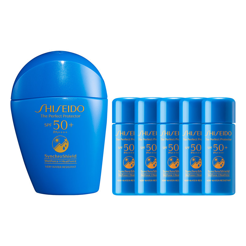 【立即下单】资生堂蓝胖子新艳阳夏臻效水动力防晒乳清透SPF50+