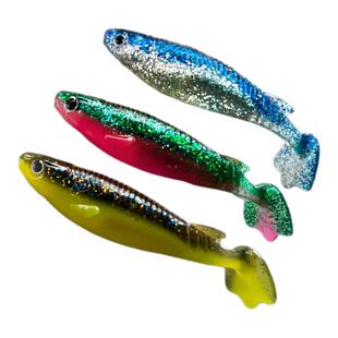 必获石斑颤步T尾鱼大物饵路亚 铅头钩海钓红友黑鲷软虫软饵假饵