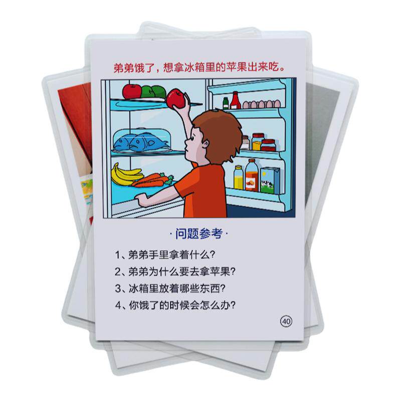 看图回答问题语言迟缓训练认知卡