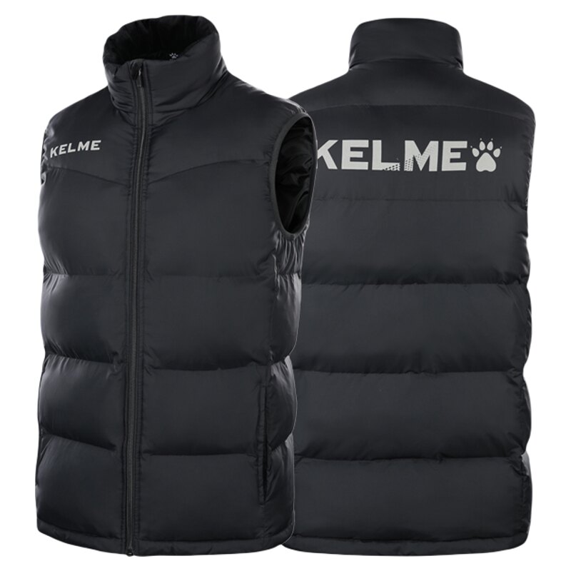 kelme卡尔美马甲男跑步冬季体育生冬训足球训练坎肩运动棉马甲