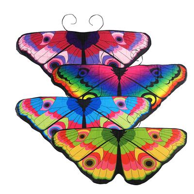 儿童彩色蝴蝶翅膀披风演出道具