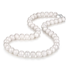 天然淡水珍珠项链近圆强光气质百搭颈链送女朋友妈妈婆婆节日礼物