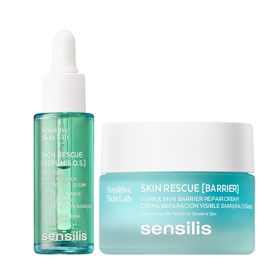 Sensilis森思黎丝SOS救急褪红精华液小蓝盾BR保湿修护舒缓面霜CP