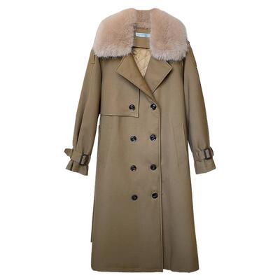 今年流行加棉风衣女2024冬季新款