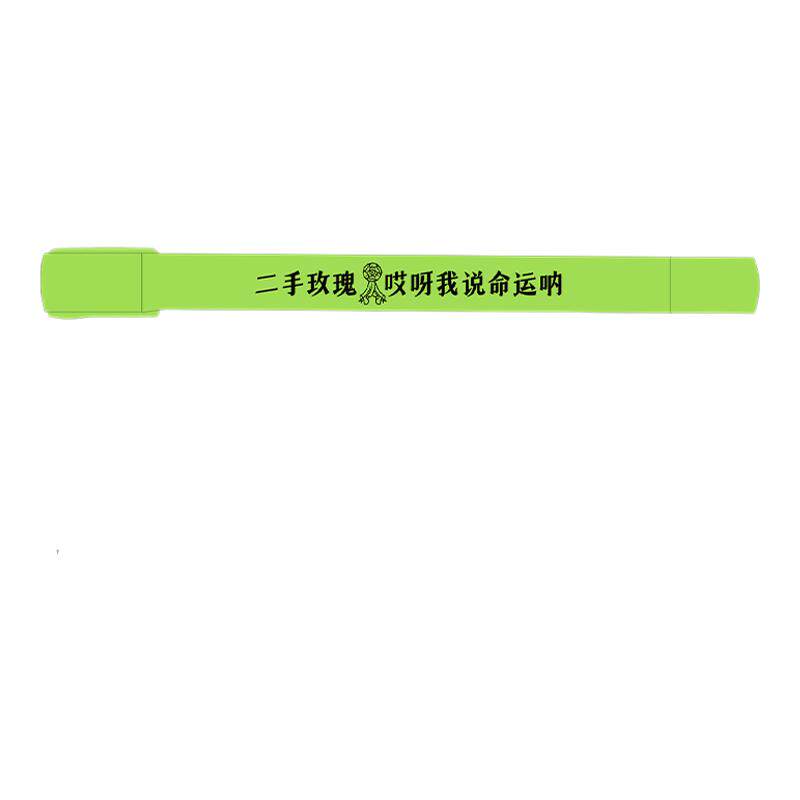 二手玫瑰乐队应援手环迷笛音乐节摇滚乐迷周边手带演唱会发光手镯