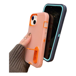 高出屏幕17适用苹果16手机壳15plus新款14pro三合一iPhone13promax双层ip12加厚Air防尘塞11支架全包防摔硅胶