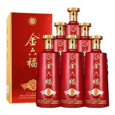 金六福白酒40.8度兼香型白酒整箱