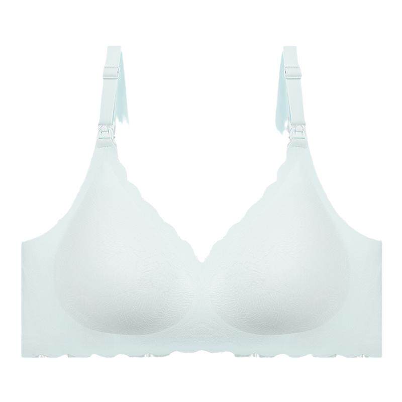 奥丽侬哺乳内衣女前开扣胸罩U型美背背心式侧收副乳防下垂文胸