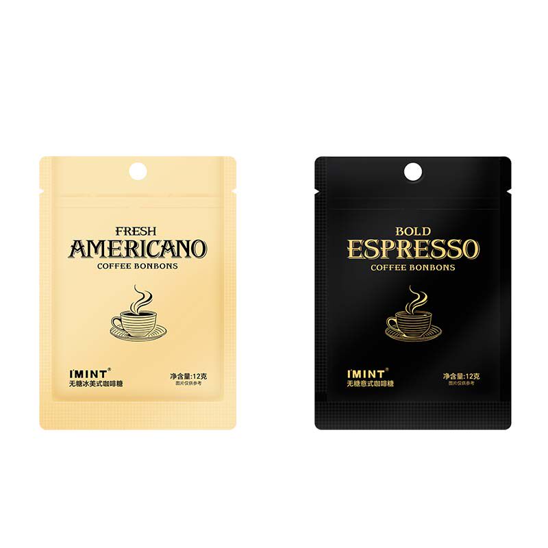 【主播推荐】imint黑金咖啡糖袋装醒神意式零食无糖咖啡糖r