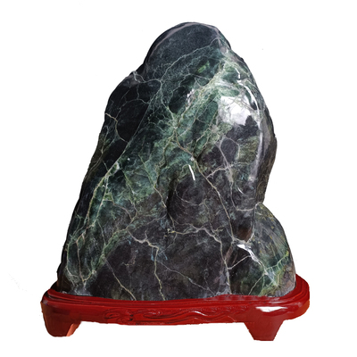 精品泰山墨玉泰山石摆件天然原石原色泰山石敢当镇宅室内化冲补角