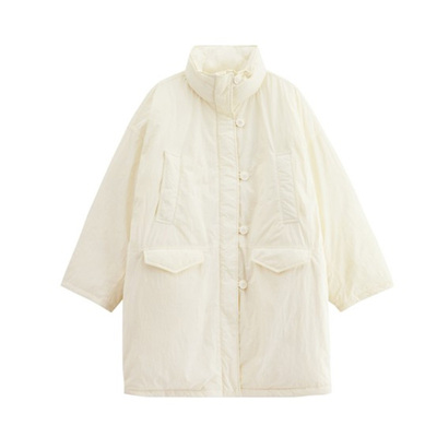 SLY 秋季新品日系风软糯立领宽松轻盈羽绒服女030IAY30-4541