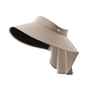 蕉下全环绕蛋卷帽遮太阳黑胶全遮光女士遮脸护颈大檐空顶防晒帽子