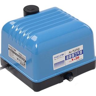 海利V-30大气量静音户外氧气泵增氧泵鱼缸鱼池爆氧养鱼加氧泵鱼机