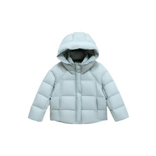 图图小象童装女童羽绒服2025新款儿童冬季百搭短款连帽加厚羽绒服