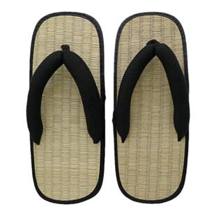 【凉席拖鞋】日式厚底家居藤草人字拖鞋夏情侣防臭脚天然凉拖LA07