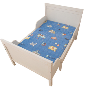 牛奶绒夹棉加厚儿童床笠单件婴儿床垫套保护罩床罩秋冬1.35米定制