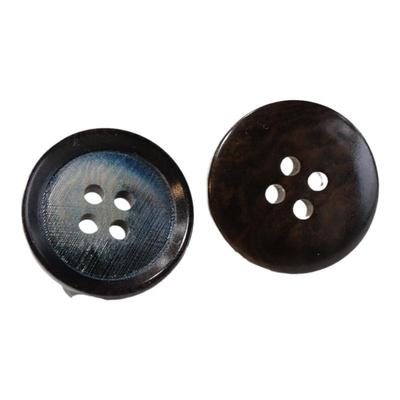 棕色边中心蓝染晕色象牙棕榈