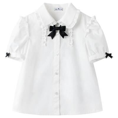 MUCMUKN蝴蝶结抽褶衬衫