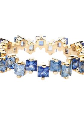 糖果系柔蓝戒指彩虹系列