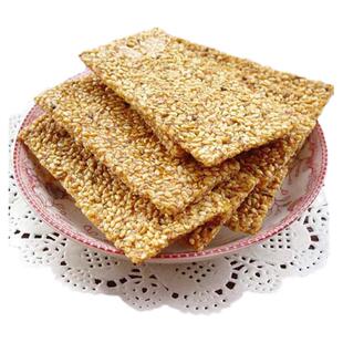 河南开封特产兴盛德芝麻片手工麻片白芝麻片 芝麻糖片350克