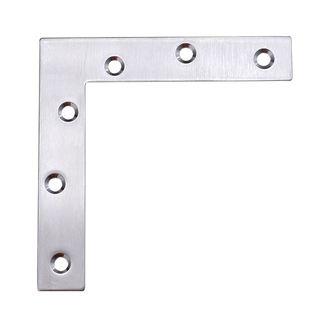 加长加厚不锈钢L型直片角码床脚加固直片码大型连接件约120x120mm